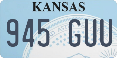 KS license plate 945GUU