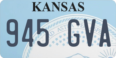KS license plate 945GVA