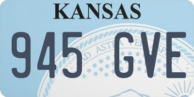 KS license plate 945GVE