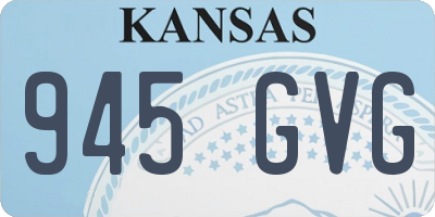 KS license plate 945GVG