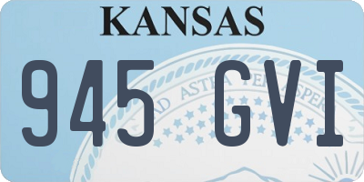 KS license plate 945GVI