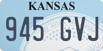 KS license plate 945GVJ