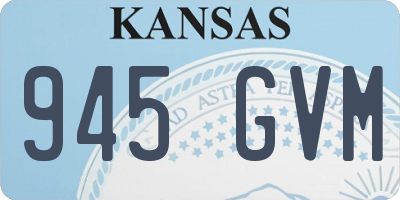 KS license plate 945GVM
