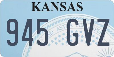 KS license plate 945GVZ