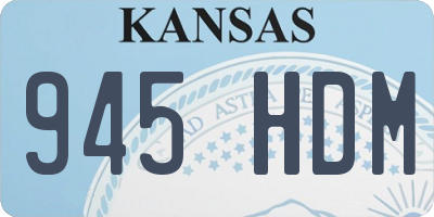 KS license plate 945HDM