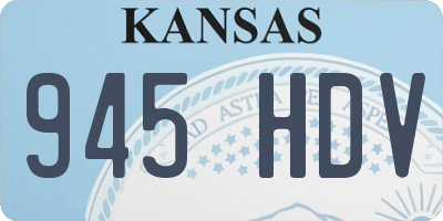 KS license plate 945HDV