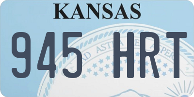 KS license plate 945HRT