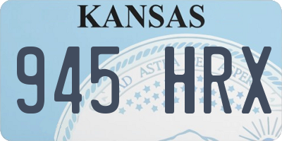 KS license plate 945HRX