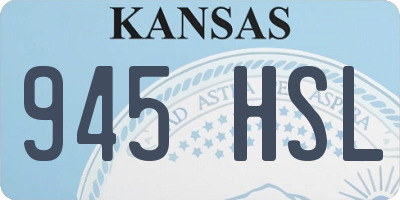 KS license plate 945HSL