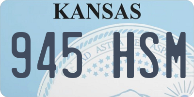 KS license plate 945HSM