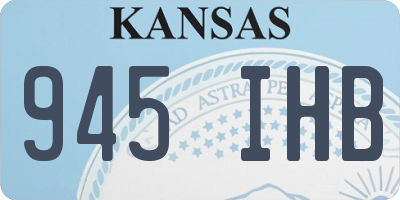 KS license plate 945IHB