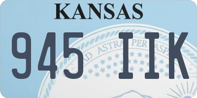 KS license plate 945IIK