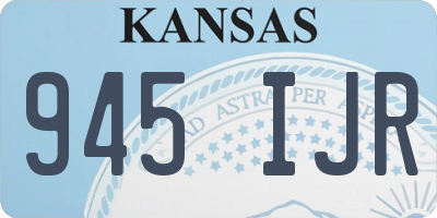 KS license plate 945IJR