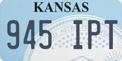 KS license plate 945IPT