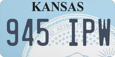 KS license plate 945IPW
