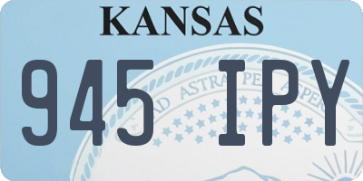 KS license plate 945IPY