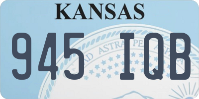 KS license plate 945IQB