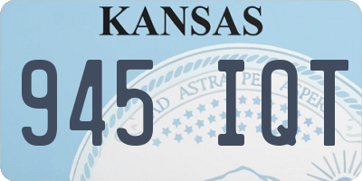 KS license plate 945IQT