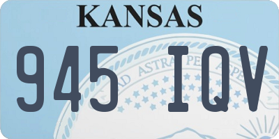 KS license plate 945IQV