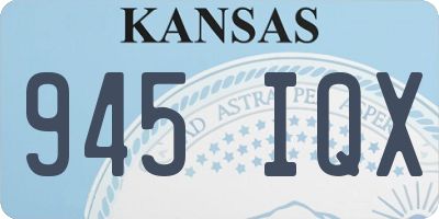 KS license plate 945IQX