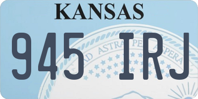 KS license plate 945IRJ
