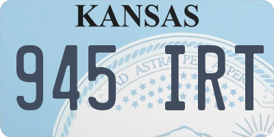 KS license plate 945IRT
