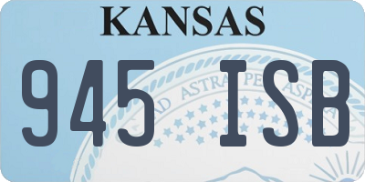 KS license plate 945ISB