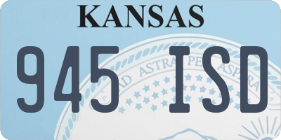 KS license plate 945ISD