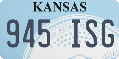 KS license plate 945ISG