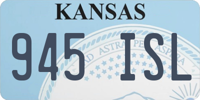 KS license plate 945ISL