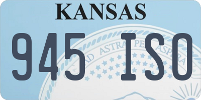 KS license plate 945ISO