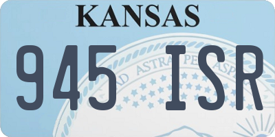 KS license plate 945ISR
