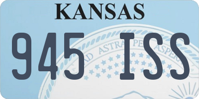 KS license plate 945ISS