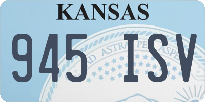 KS license plate 945ISV