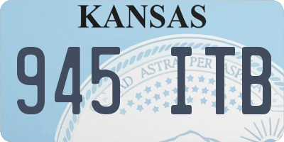 KS license plate 945ITB