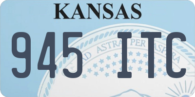 KS license plate 945ITC