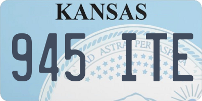 KS license plate 945ITE