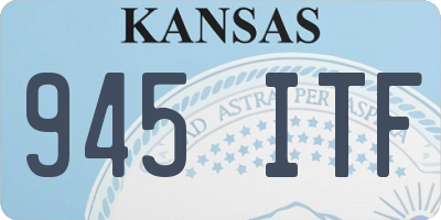 KS license plate 945ITF