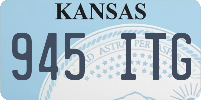 KS license plate 945ITG