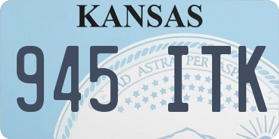 KS license plate 945ITK