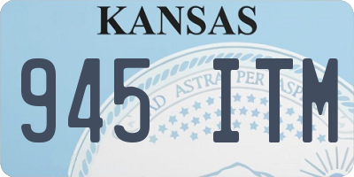 KS license plate 945ITM