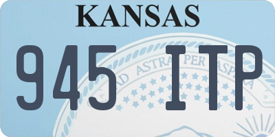 KS license plate 945ITP