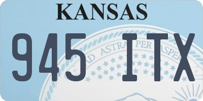 KS license plate 945ITX