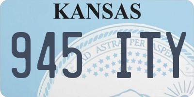 KS license plate 945ITY