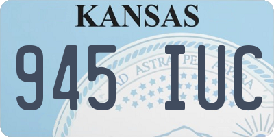 KS license plate 945IUC
