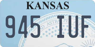 KS license plate 945IUF