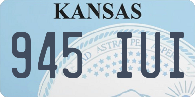 KS license plate 945IUI
