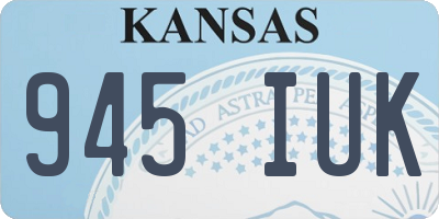 KS license plate 945IUK