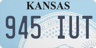 KS license plate 945IUT