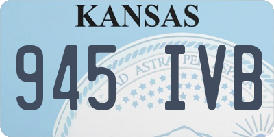 KS license plate 945IVB